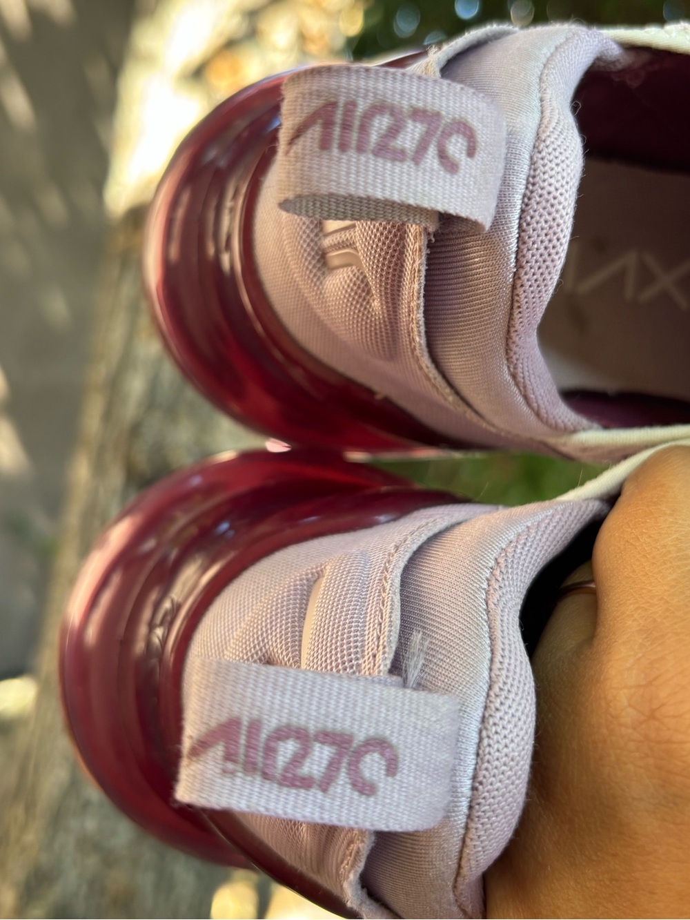 Nike Air Max 270 Sneakers- Women’s Size 9 Barely Rose/Vintage Wine - Picture 3 of 13